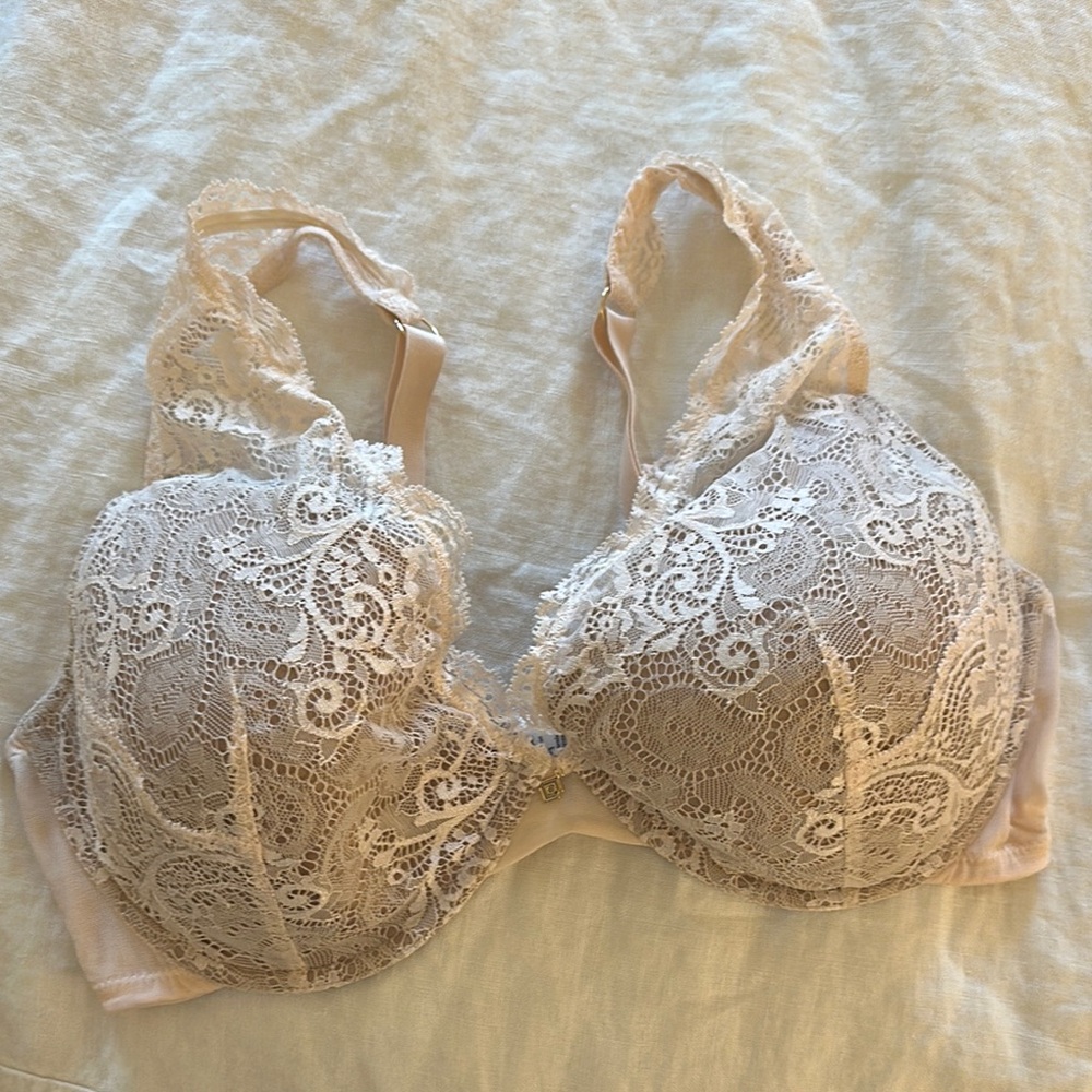 ThirdLove Cream Lace Overlay Underwire Bra